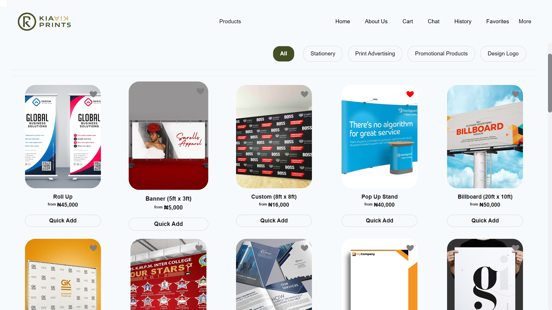 Products View